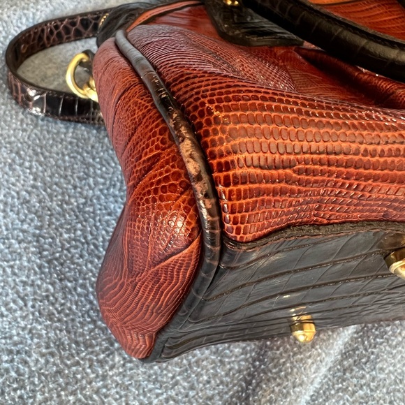 Gently used Brahmin Pleated Satchel. - Picture 4 of 6